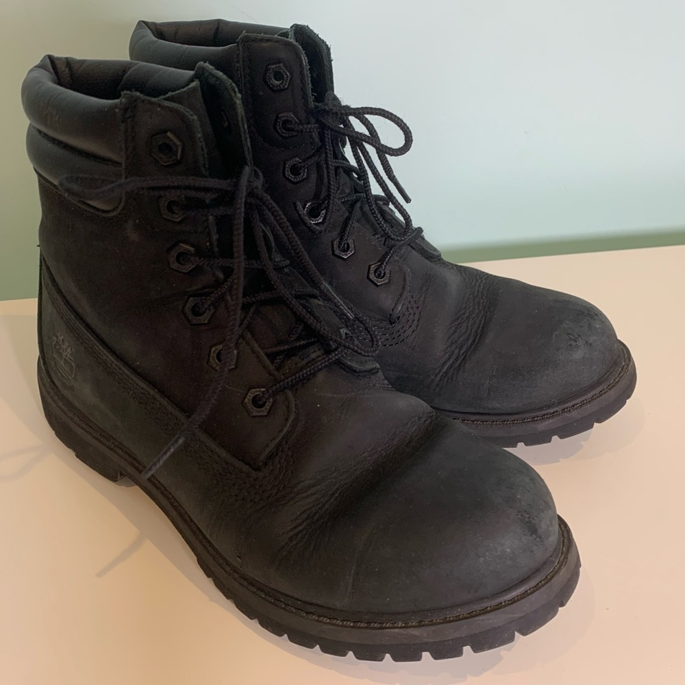 Timberland Black Leather Boots - Waterproof